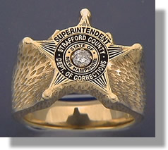 Custom Designed Badge Style Rings